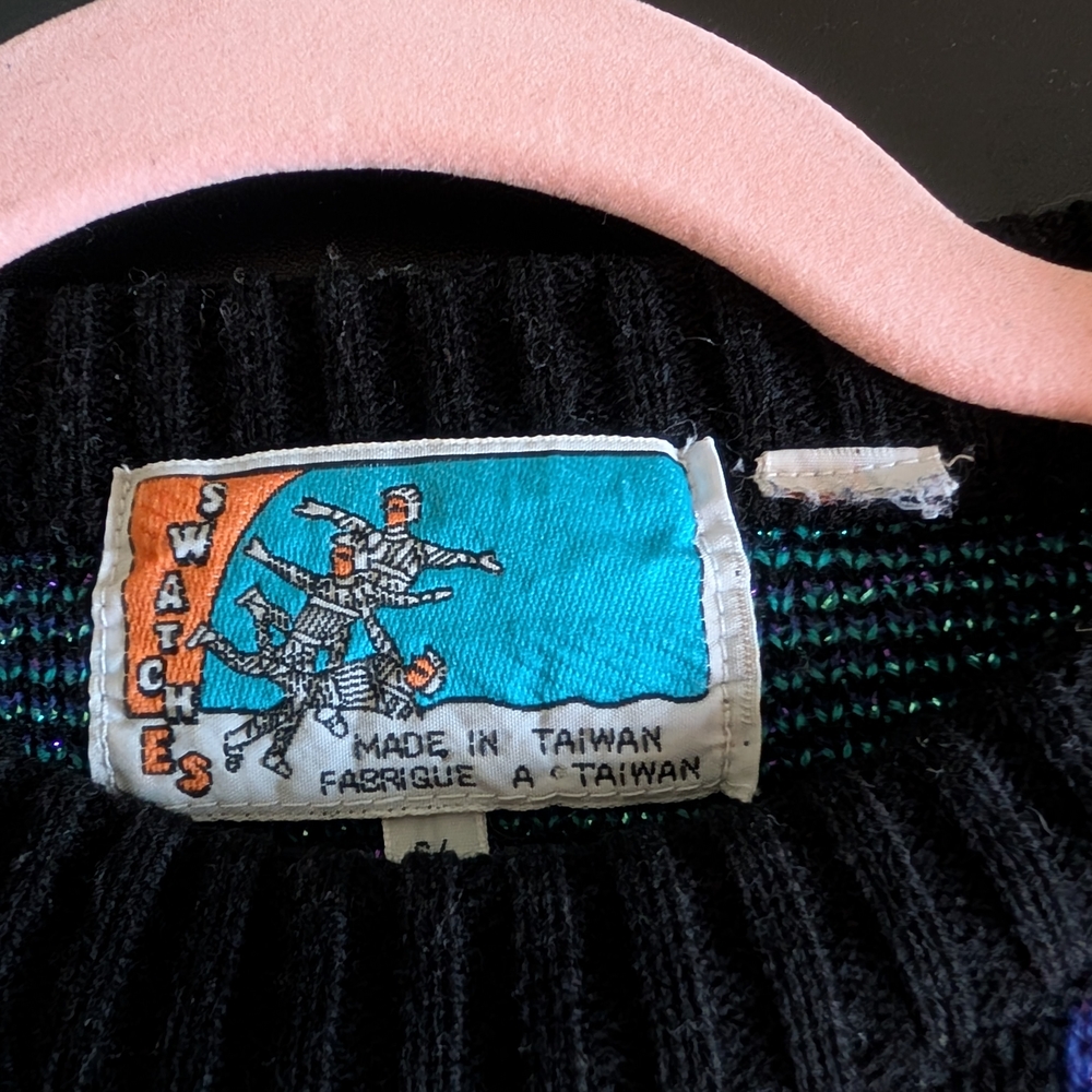 Swatch Graphic Sweater - Black, Purple, and Green - Picture 6 of 6